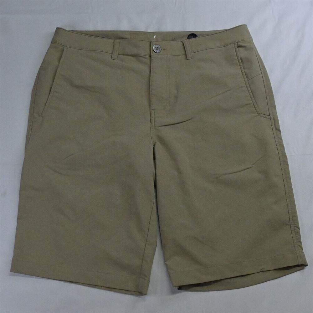 Buckle BKE Hybrid 32 x 23" Khaki Athletic‎ Fit Athleisure Shorts